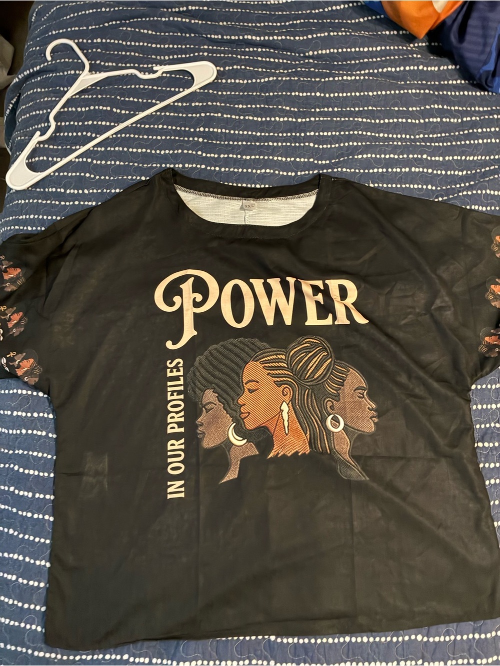 Power in our Profiles pull over top short sleeves size 3XL
